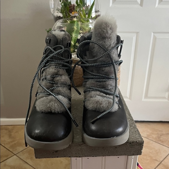 UGG Other - UGG Charcoal Leather and Suede Boots